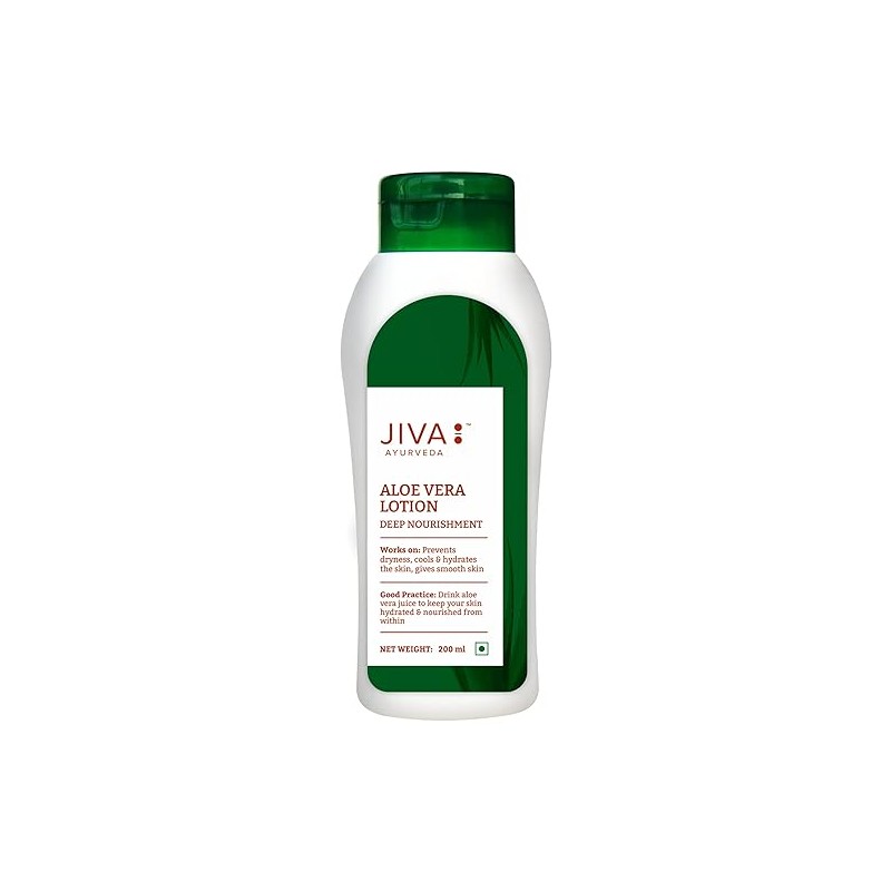 Drėkinantis kūno losjonas Aloe Vera Jiva Ayurveda 200ml