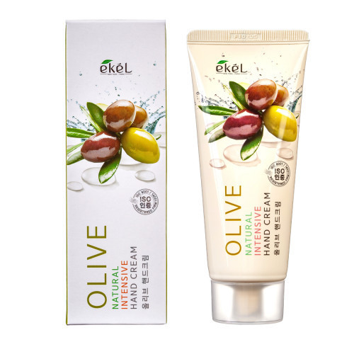 Ekel Natural Intensive Hand Cream Olive Rankų kremas su alyvuogėmis, 100ml