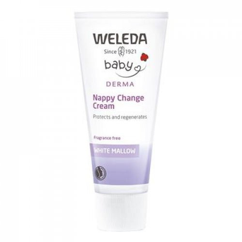 Weleda White Mallow Nappy Change Cream Kūno pienelis su svilarožėmis, 50ml