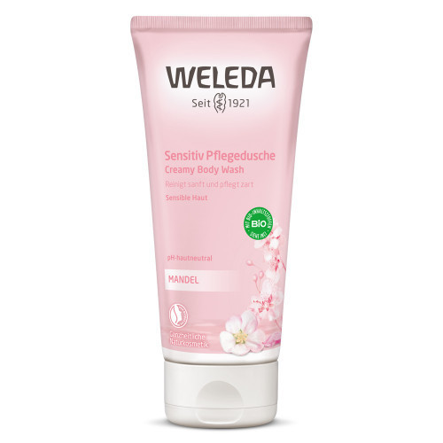 Weleda Almond Creamy Body Wash Kreminis kūno prausiklis su migdolais, 200ml