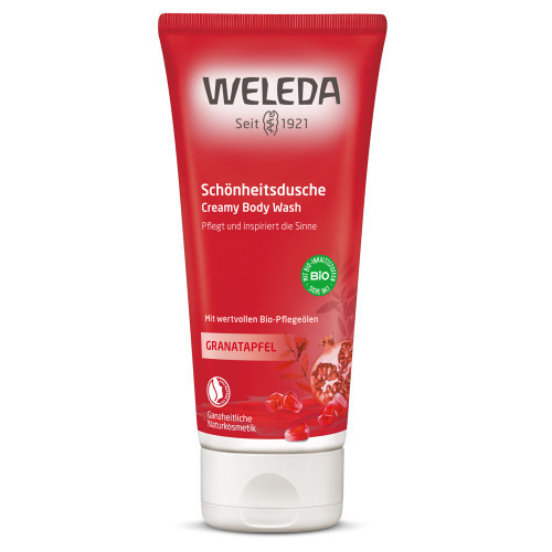 Weleda Pomegranate Creamy Body Wash Kreminis kūno prausiklis su granatais, 200ml
