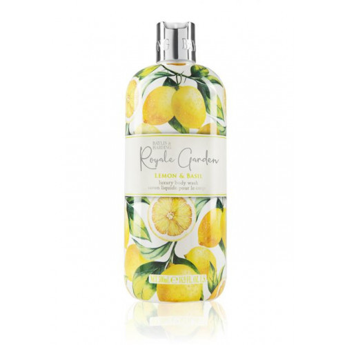 Baylis & Harding Luxury Body Wash Lemon & Basil Prabangus kūno prausiklis, 500ml