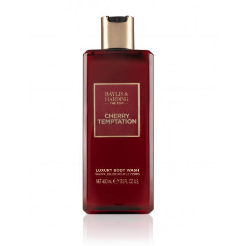 Baylis & Harding Luxury Body Wash Cherry Temptation Prabangus kūno prausiklis, 400ml