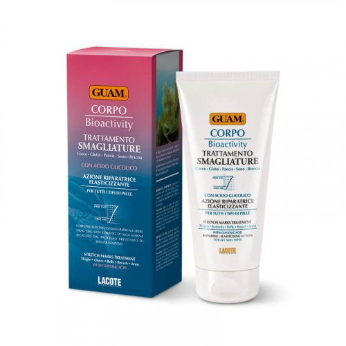 Guam Corpo Bioactivity Strech Marks Removal Cream Kremas nuo strijų su glikolio rūgštimi, 150ml