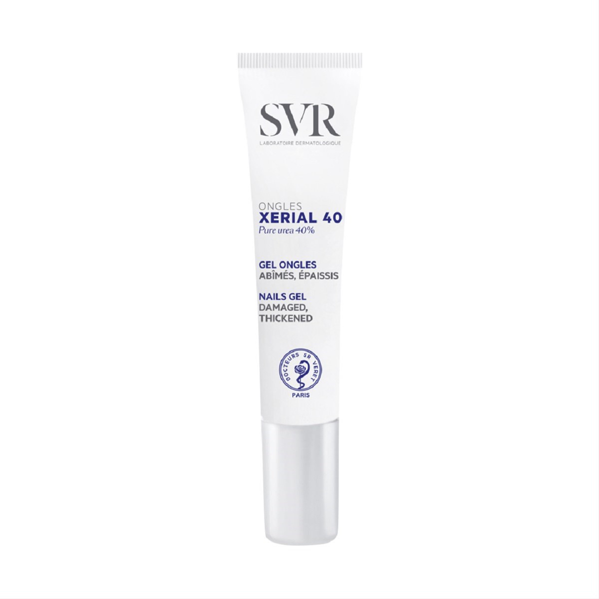 SVR XERIAL 40 ONGLES, specialus nagų gelis su šlapalu 40 % suragėjusios nagų plokštelės minkštinimui , 10 ml