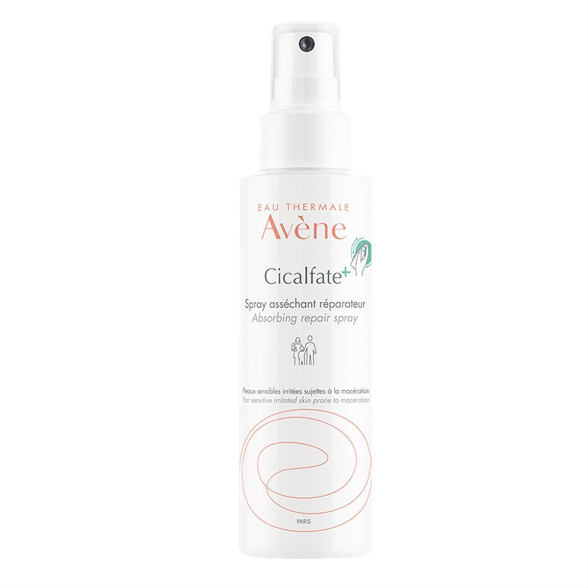 AVENE CICALFATE, purškalas sudirgusiai odai, džiovinamasis, 100ml