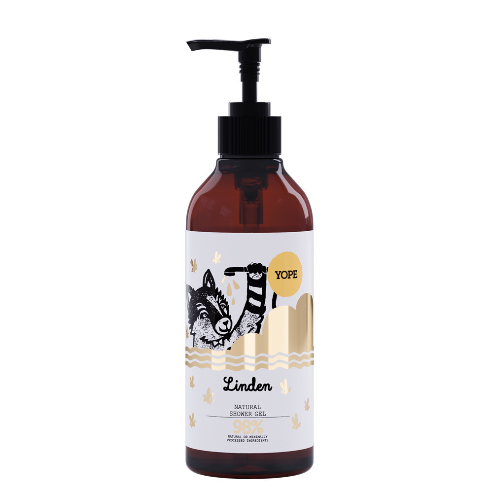 YOPE natūrali dušo želė, “Liepa”, 400 ml.
