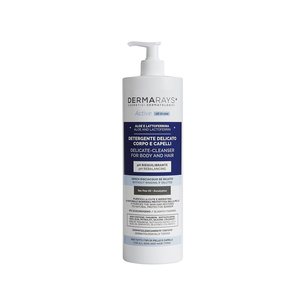 DERMARAYS ACTIVE ALL-IN-ONE kūno ir plaukų prausiklis, 1000 ml
