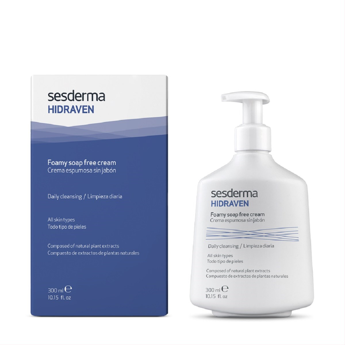 SESDERMA, HIDRAVEN, bemuilis putojantis prausiklis, 300ml