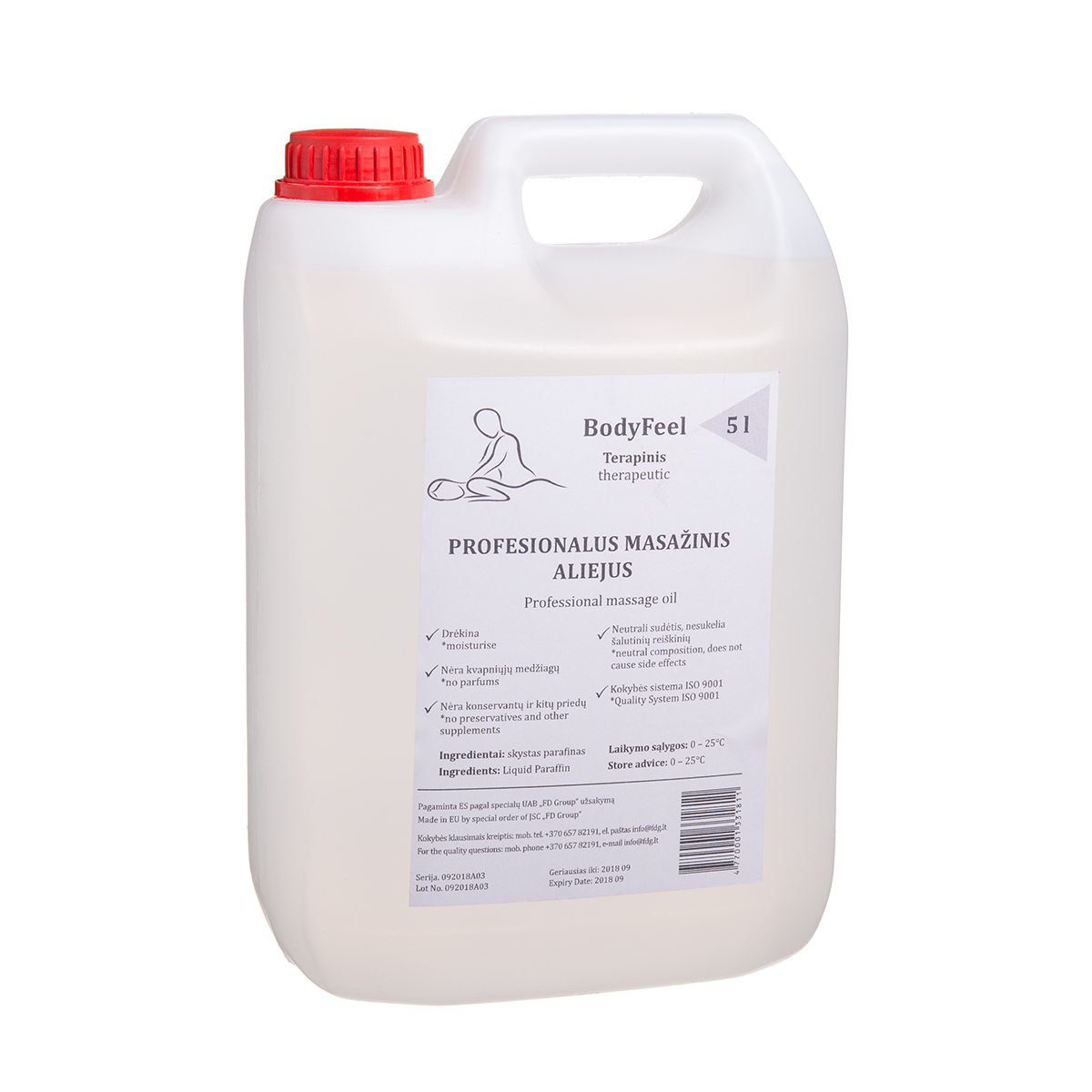 BODYFEEL, masažinis aliejus, 5000 ml