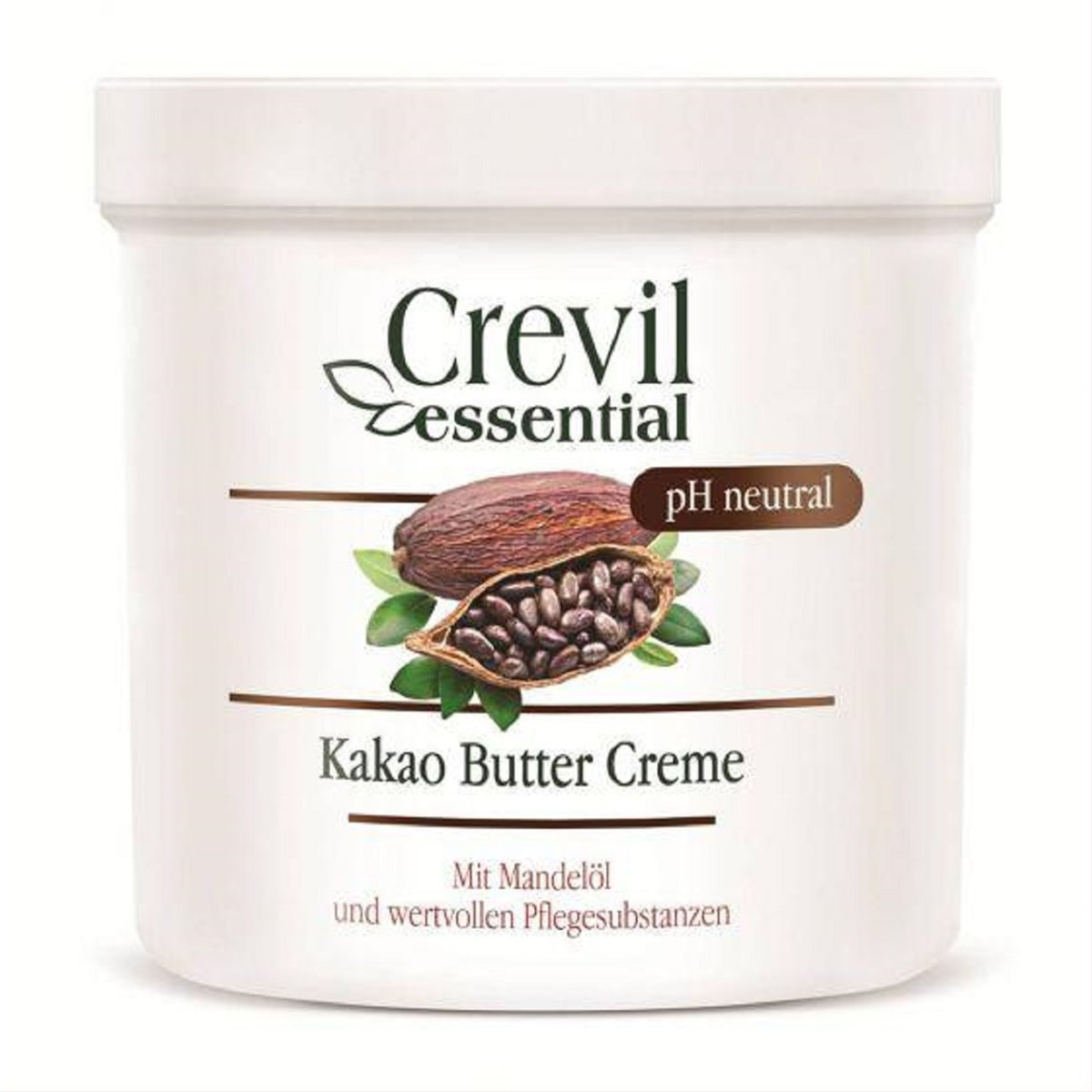 CREVIL, kremas kūnui ir veidui su kakavos sviestu, 250 ml