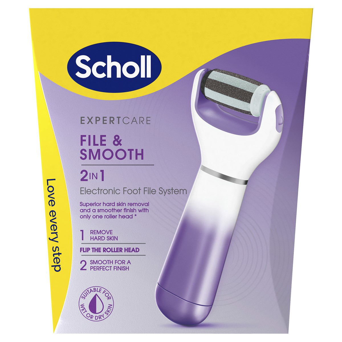 SCHOLL, elektroninis pėdų šveitiklis 2in1, 1vnt.
