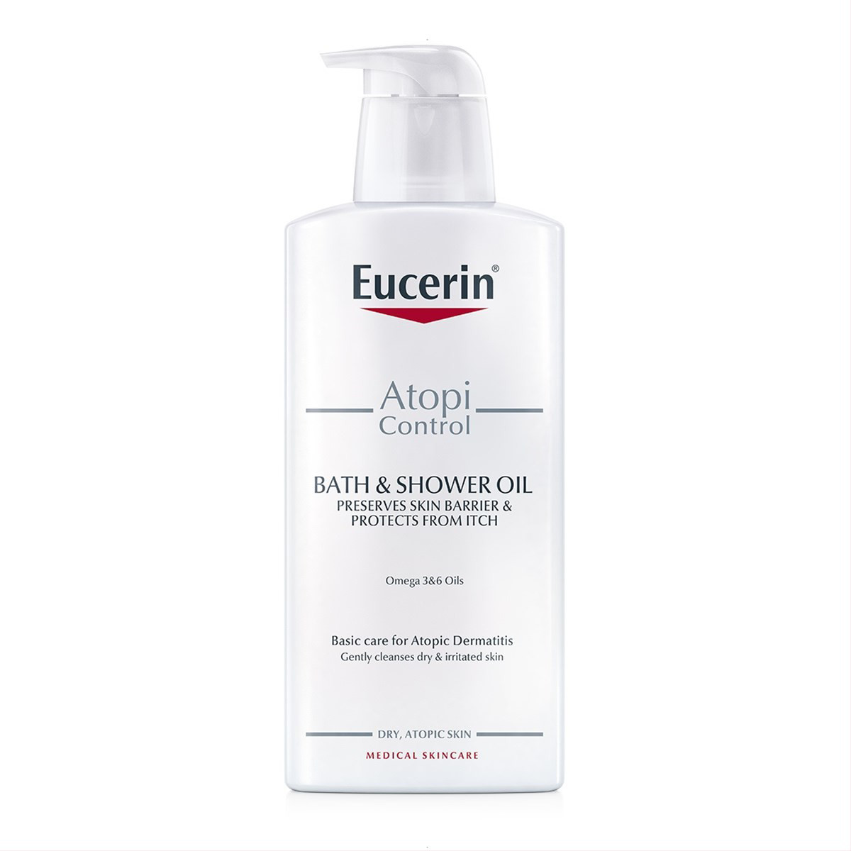 EUCERIN ATOPICONTROL, vonios ir dušo aliejus, 400 ml