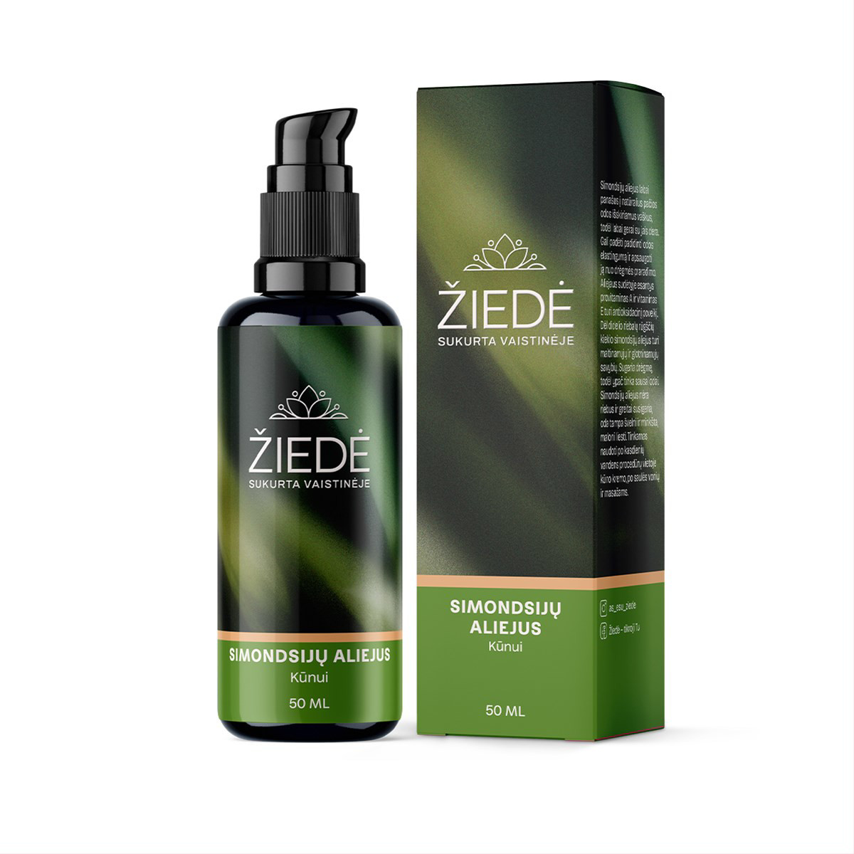 ŽIEDĖ, simondsijų aliejus, 50 ml