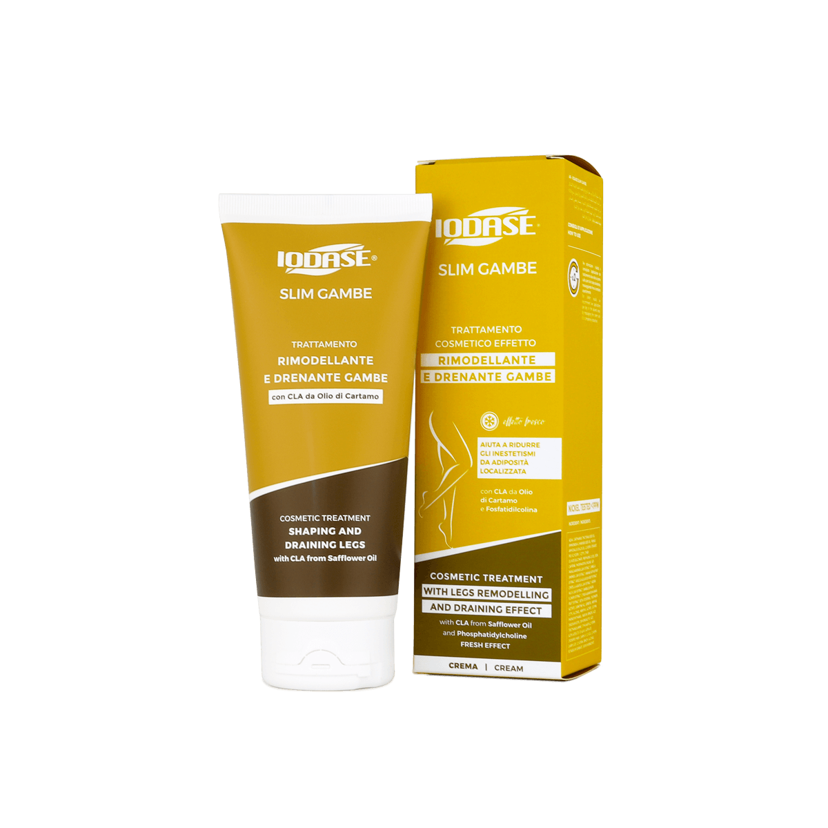 IODASE SLIM GAMBE kojų linijas formuojantis kremas, 200 ml