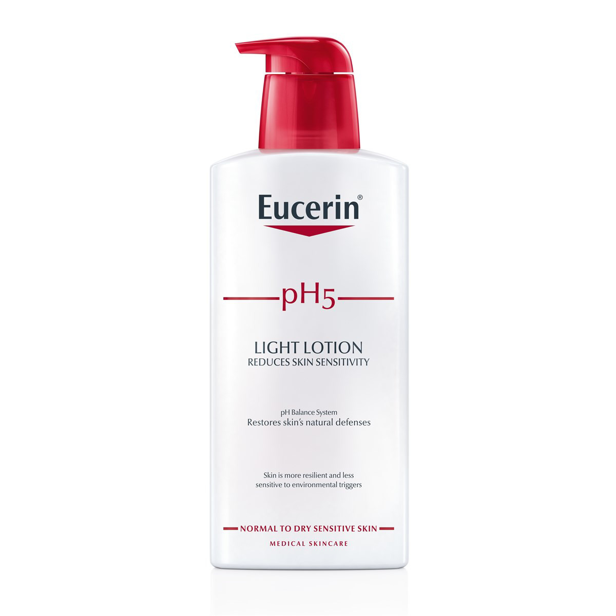 EUCERIN PH5, švelnus losjonas sausai, jautriai odai, 400 ml