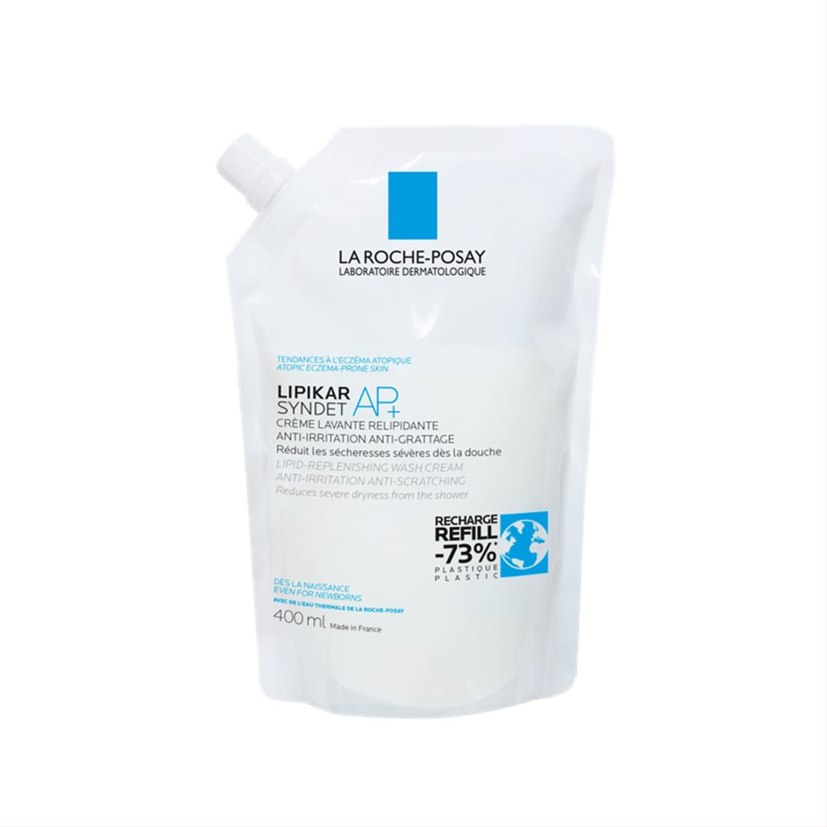 LRP LIPIKAR AP+, ypač švelnus prausiamasis kūno kremas, 400ml