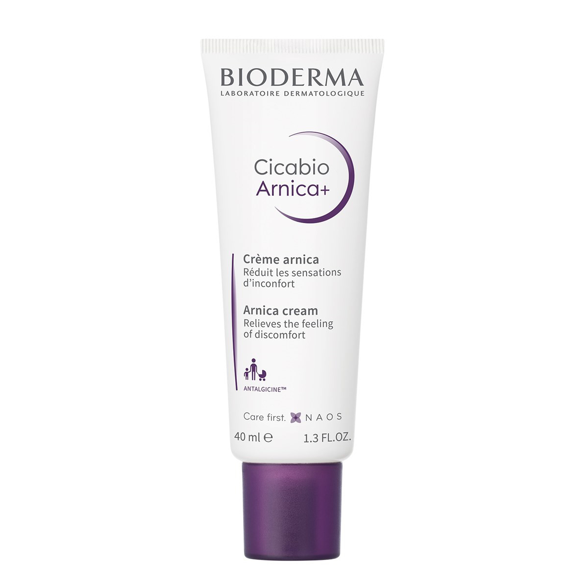BIODERMA CICABIO ARNICA+, kremas mėlynių, sumušimų priežiūrai, 40 ml