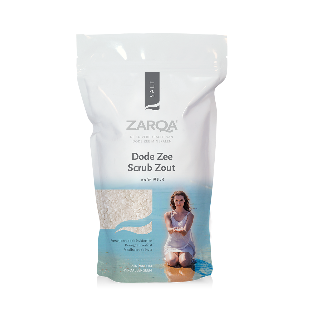 ZARQA NEGYVOSIOS JŪROS ŠVEIČIAMOJI DRUSKA, 500 g