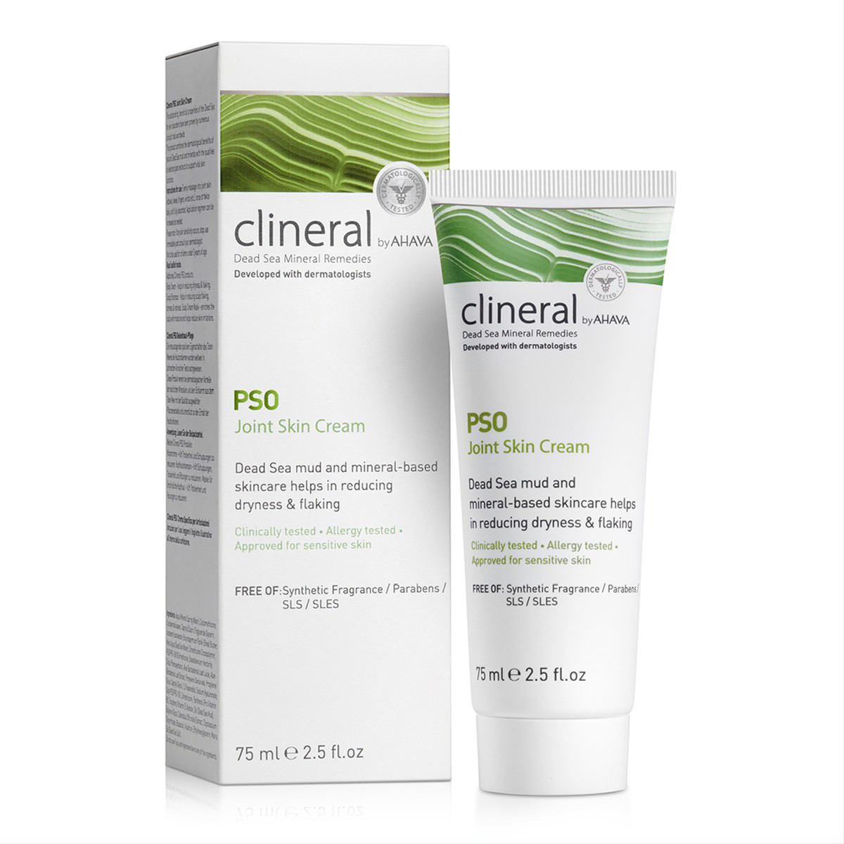 CLINERAL BY AHAVA PSO, sąnarių odos kremas, 75 ml