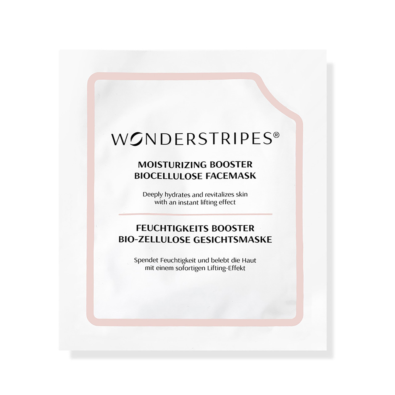 WONDERSTRIPES veido kaukė su hialurono rūgštimi ir kolagenu HYALURON MOISTURIZING BOOSTER, 1 vnt.