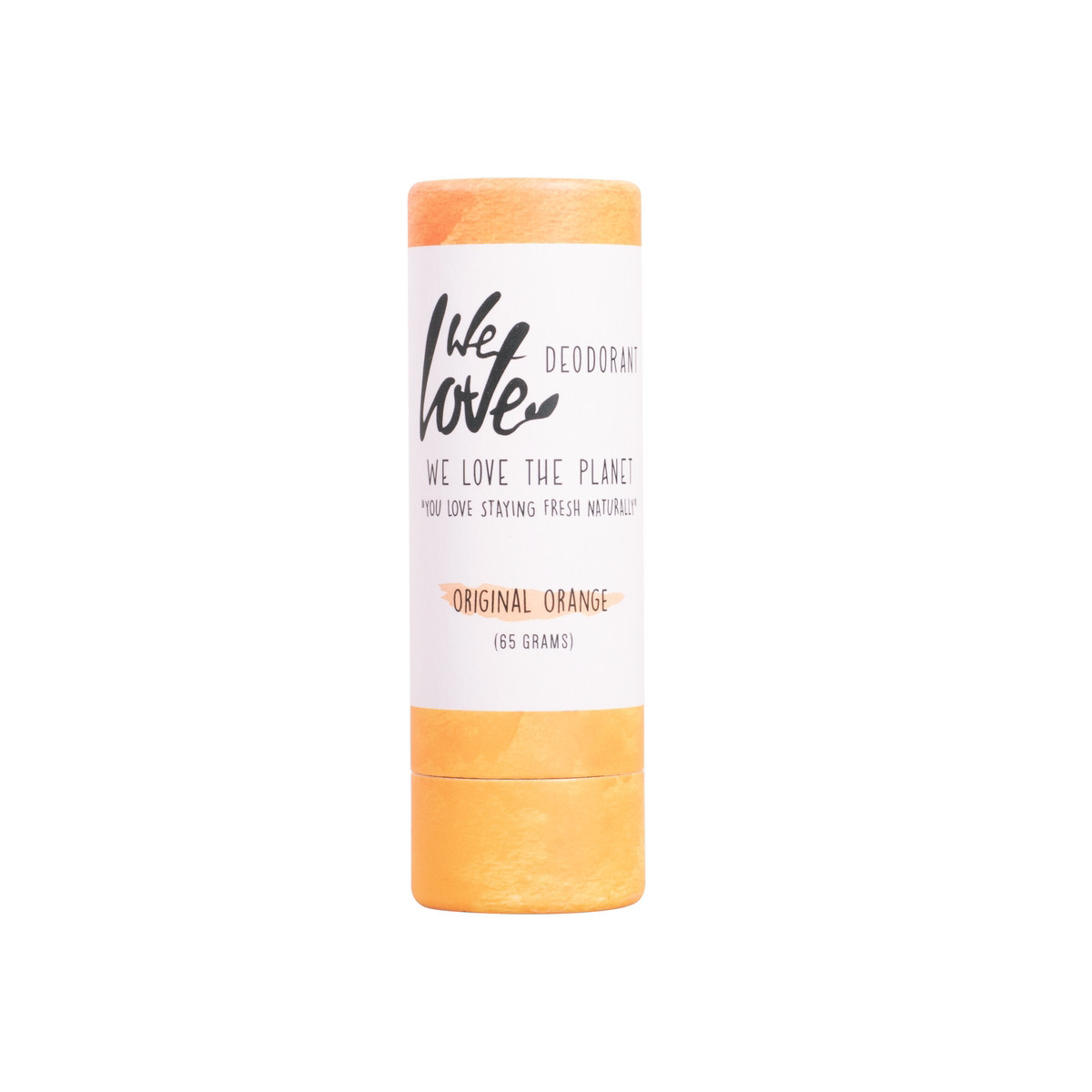 WE LOVE THE PLANET ORIGINAL ORANGE, natūralus dezodorantas pieštukas su ispanišku mandarinu, 65 g