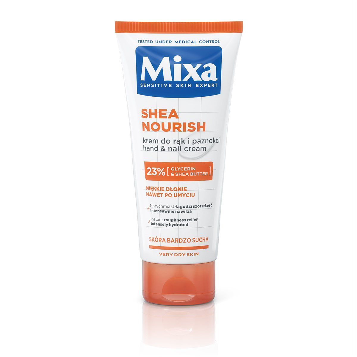 MIXA SHEA NOURISH, maitinamasis rankų ir nagų kremas, 100 ml