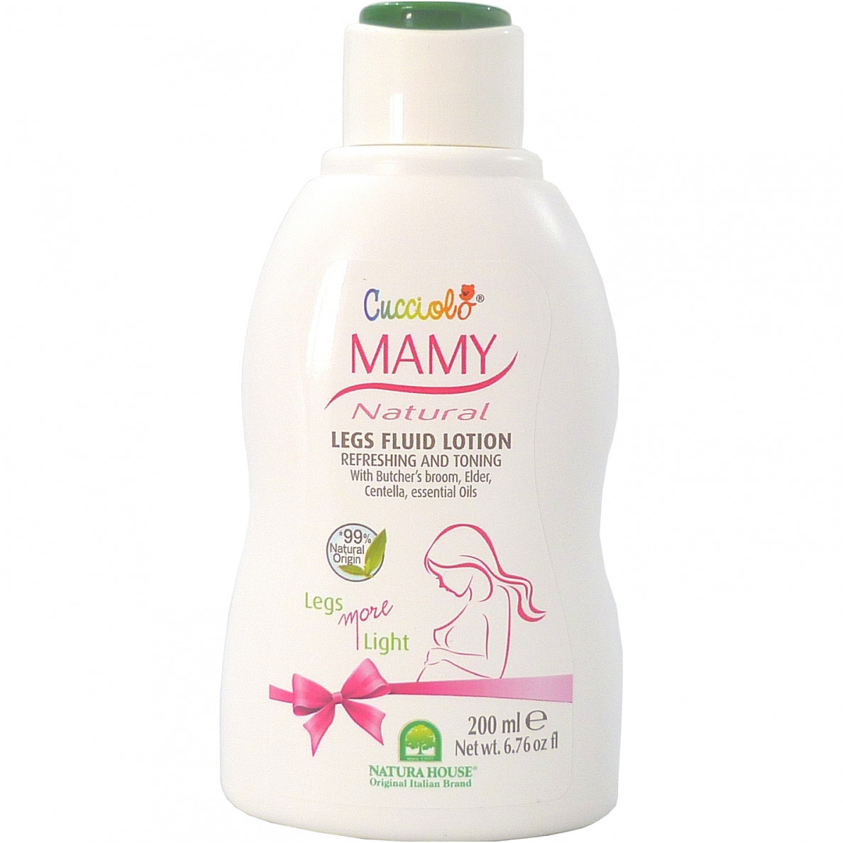 NATURA HOUSE gaivinamasis, tonizuojamasis losjonas kojoms besilaukiančioms ir maitinančioms mamoms, 200 ml