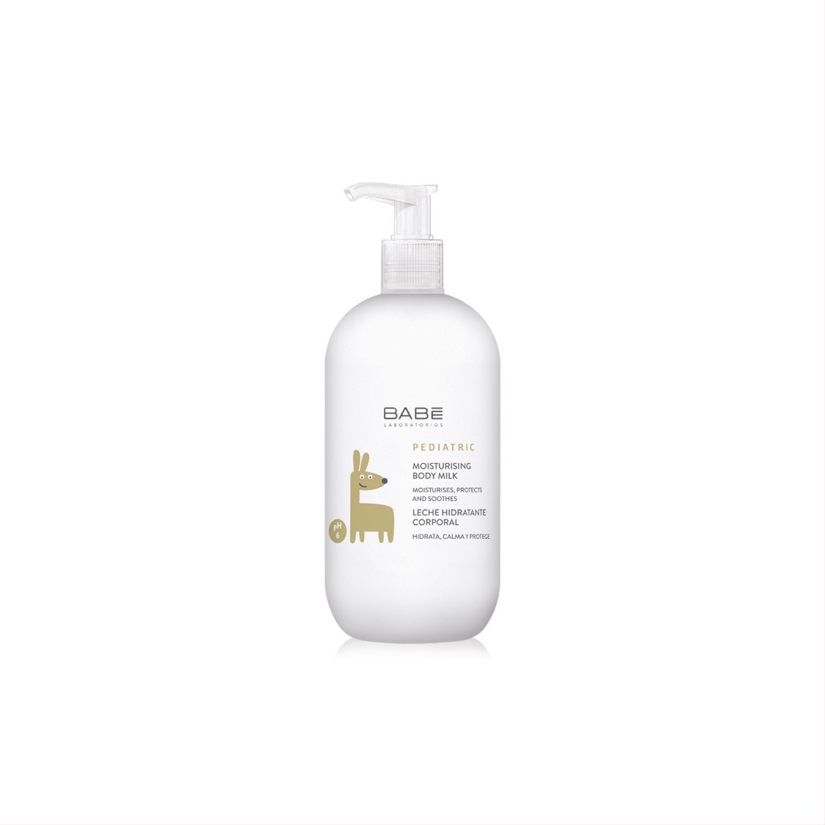 BABE PEDIATRIC, drėkinamasis kūno pienelis, pH 6, 500 ml