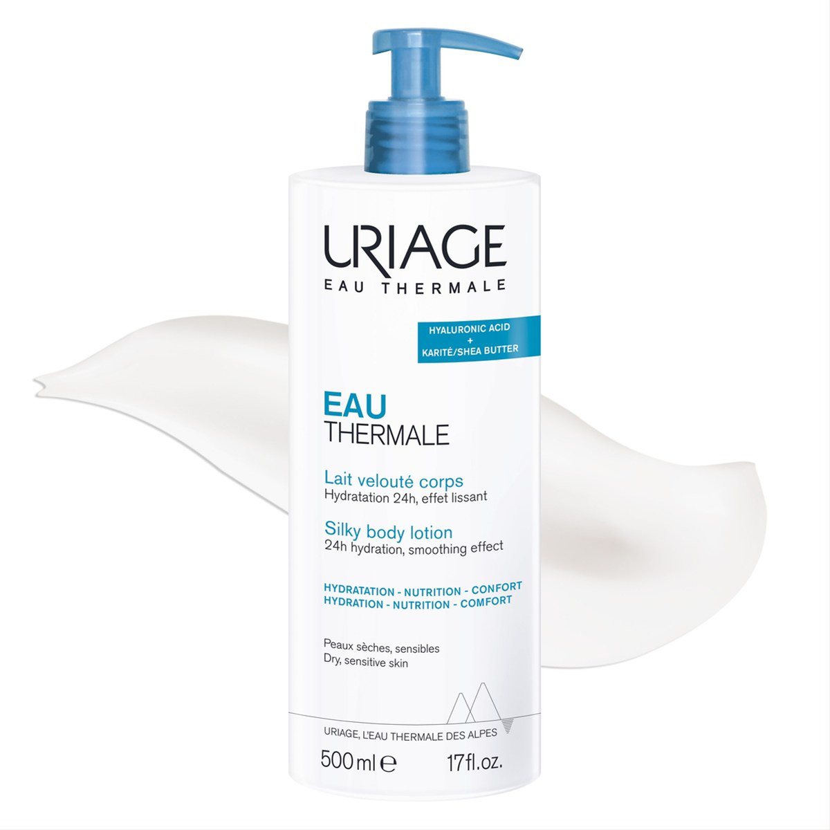 Uriage EAU THERMALE, švelnus kūno pienelis, 500ml