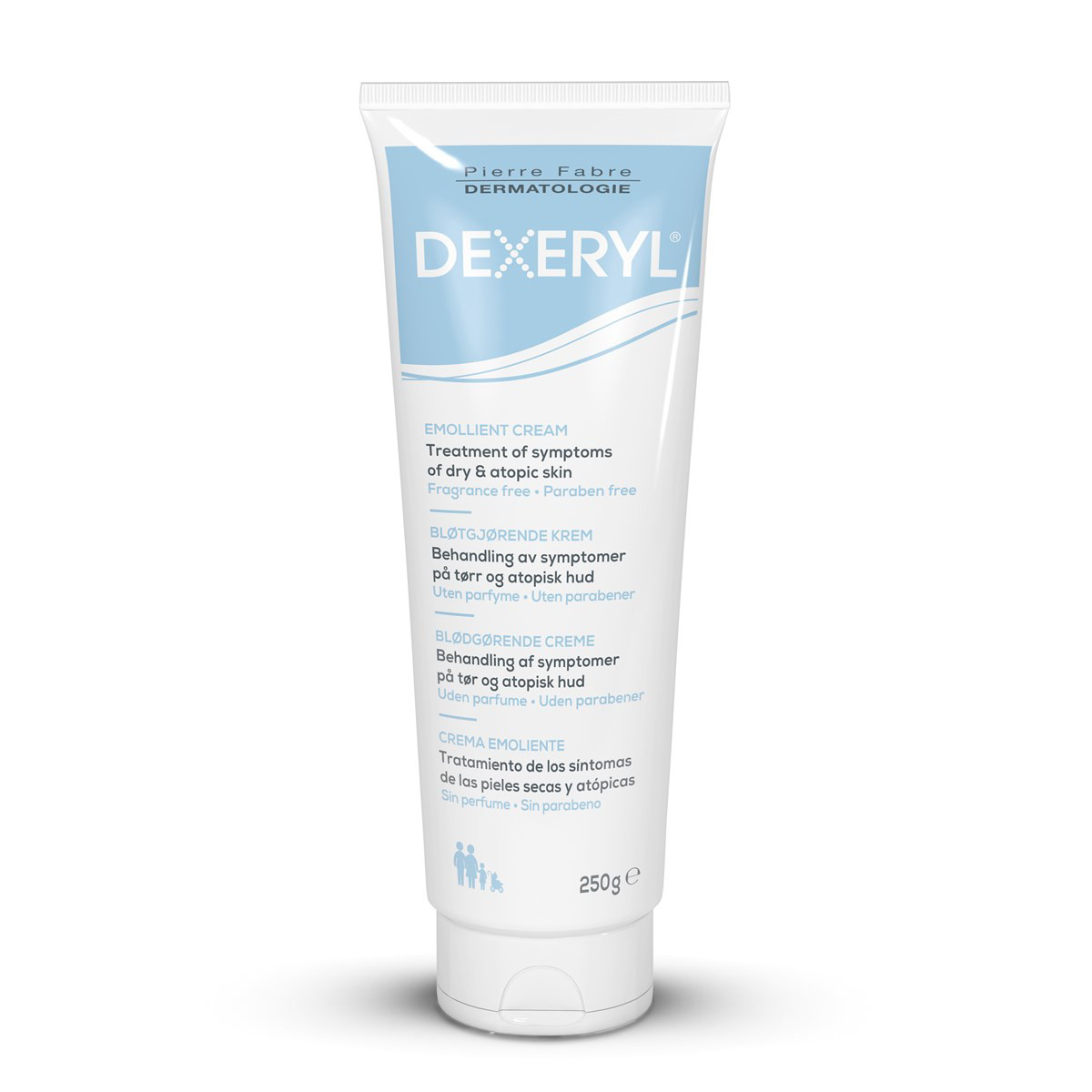DEXERYL, kremas atopinio dermatito, ichtiozės ir sausumo požymiams lengvinti, 250 g