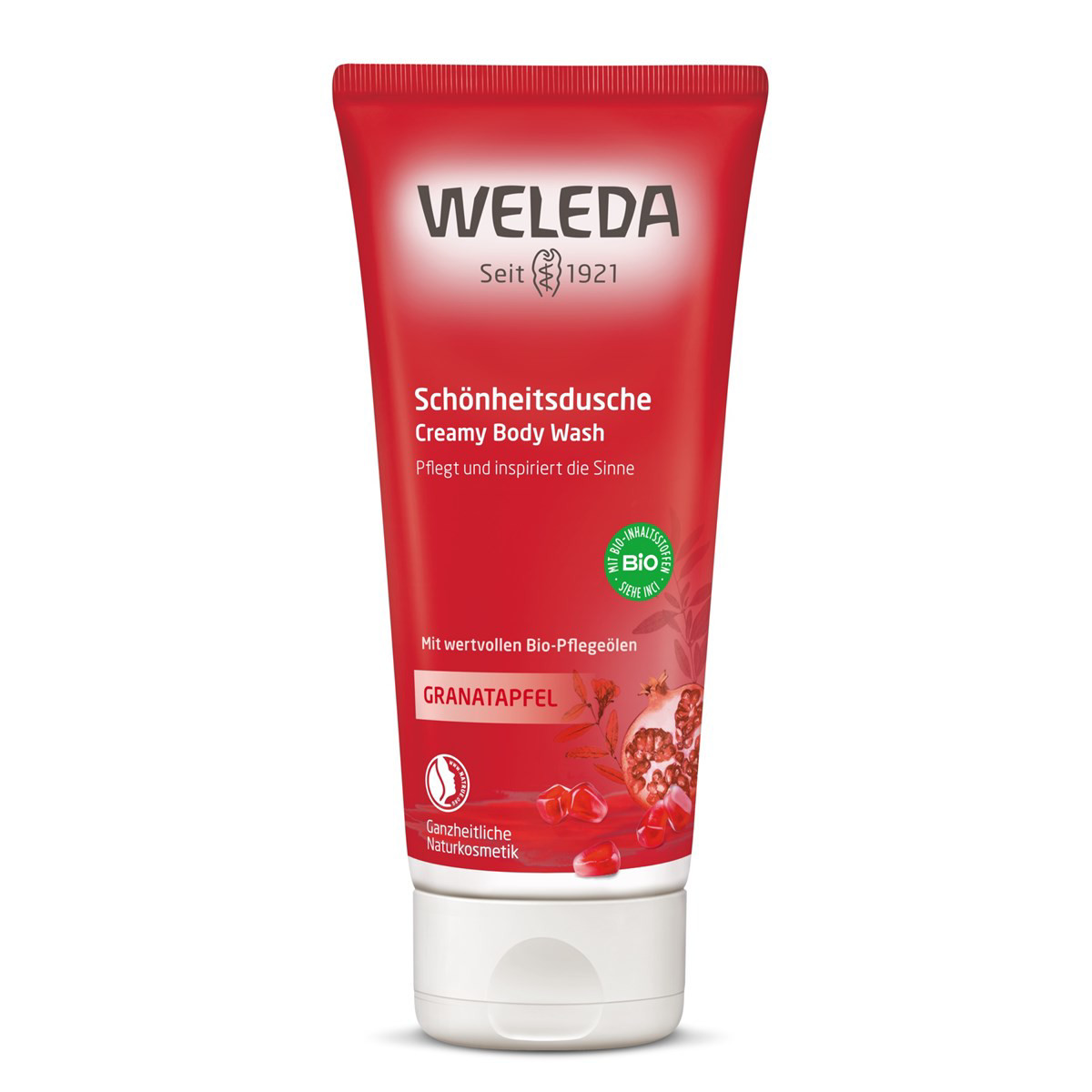 WELEDA, kreminis pienelis, dušo, su granatais, 200 ml