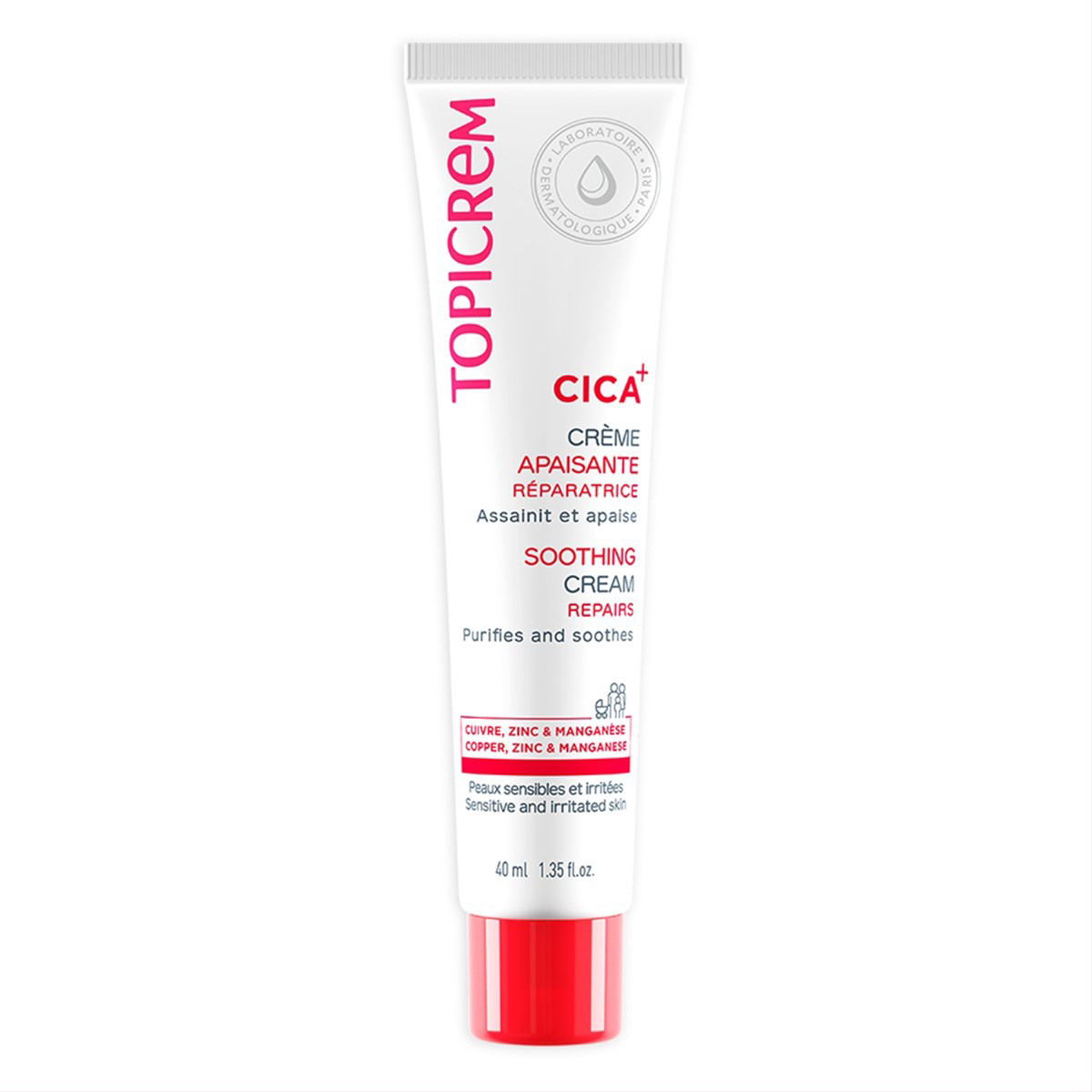 TOPICREM CICA, raminamasis atkuriamasis kremas, 40 ml