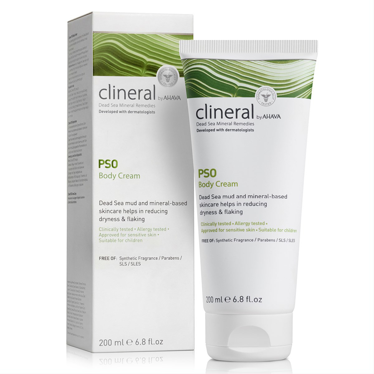 CLINERAL BY AHAVA PSO, kūno kremas, 200 ml