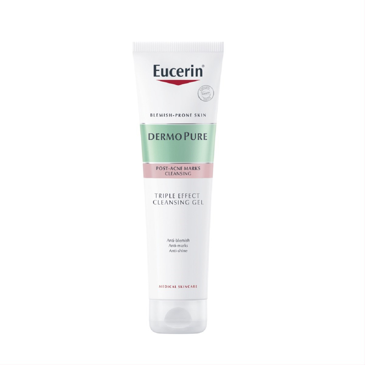 EUCERIN DERMOPURE, trejopo poveikio prausimosi gelis veidui ir kūnui, 150ml