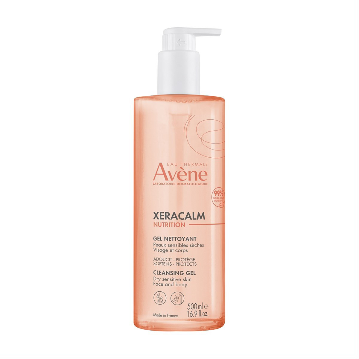 AVENE XERACALM NUTRITION, prausiklis veidui ir kūnui, 500ml