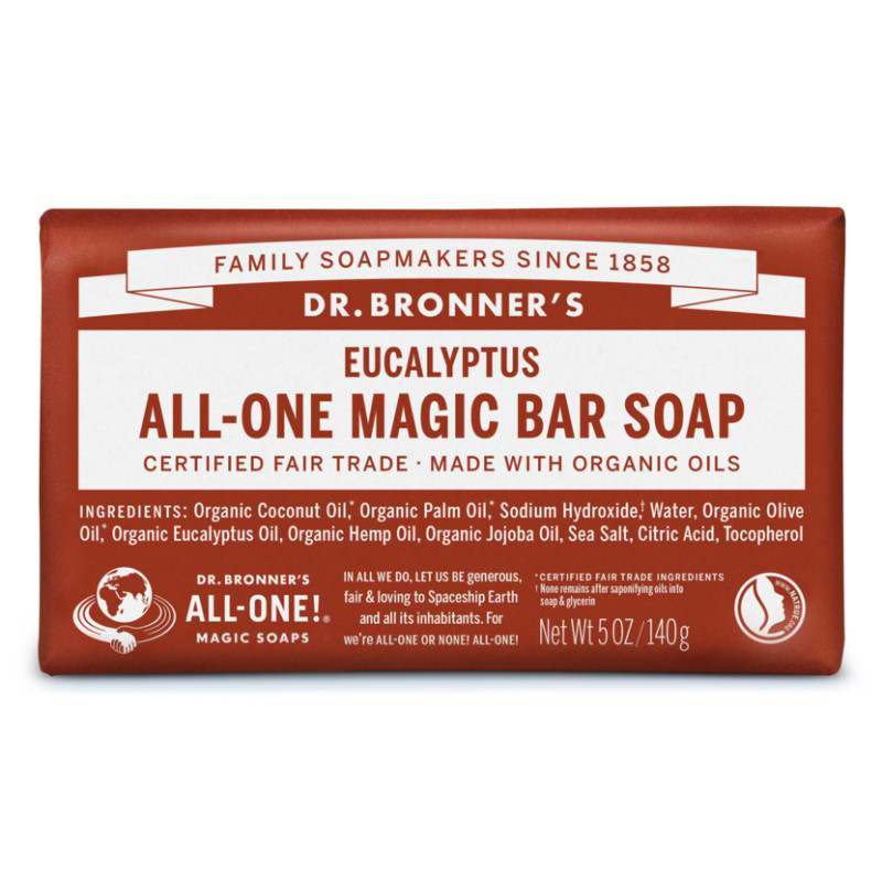 DR. BRONNER’S EUCALYPTUS, ekologiškas muilas su eukaliptų eteriniu aliejumi, 140 g