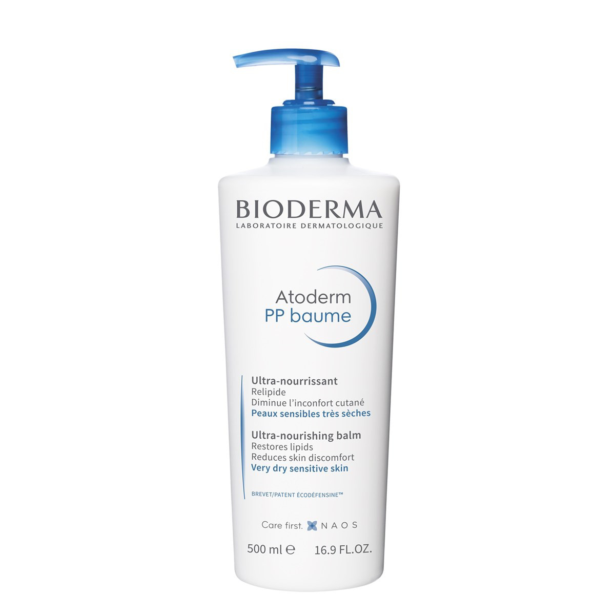 BIODERMA ATODERM PP BAUME, intensyviai maitinantis kremas sausai ir jautriai odai, nuo 3 m., 500 ml