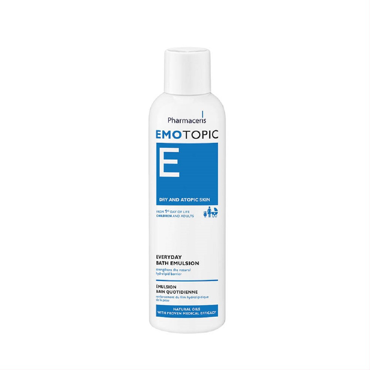 PHARMACERIS E, EMOTOPIC, vonios emulsija, 400ml