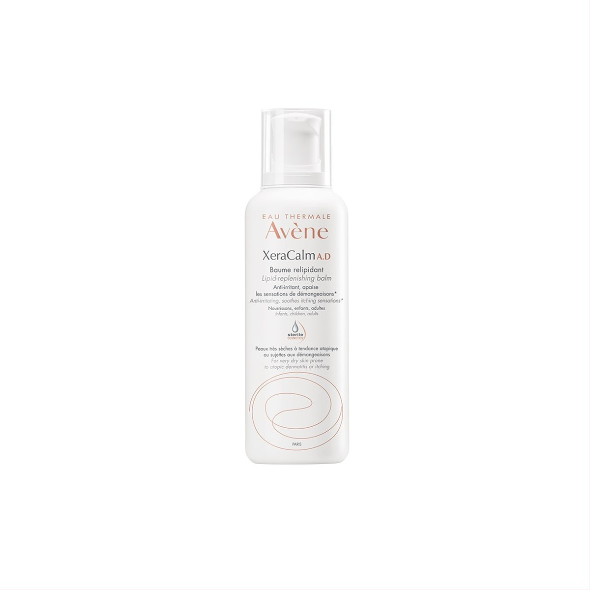 AVENE XERACALM AD, balzamas veidui ir kūnui, atopiniam dermatitui, labai sausai odai, 400ml