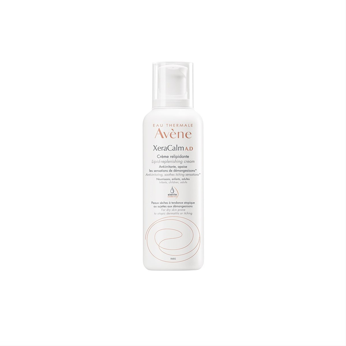 AVENE XERACALM AD,  kremas veidui ir kūnui, atopiniam dermatitui, labai sausai odai, 400ml