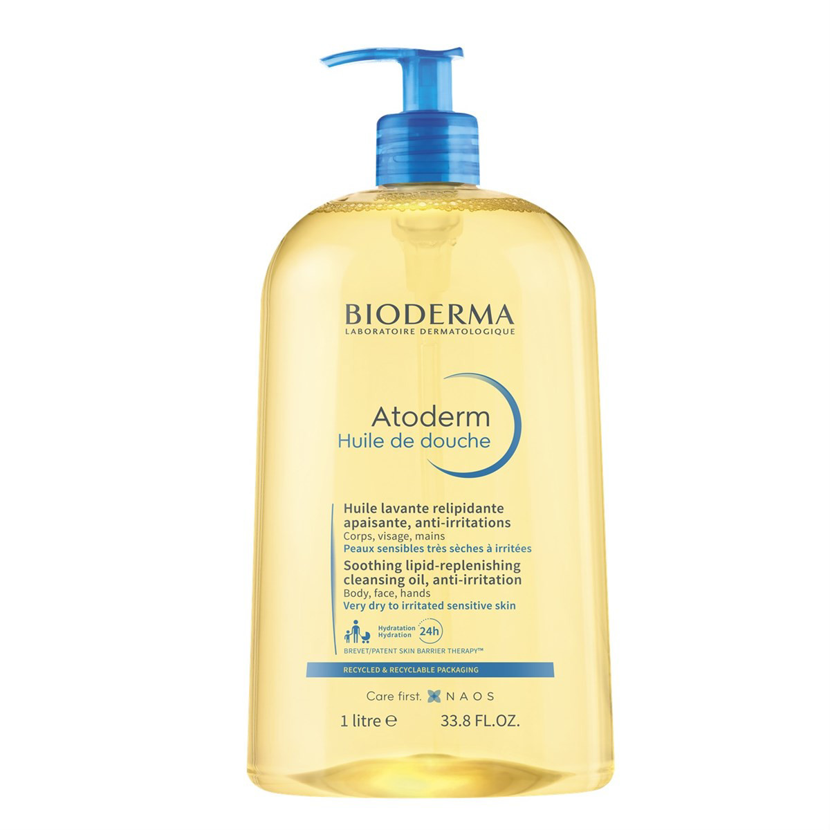 BIODERMA ATODERM HUILE DE DOUCHE, dušo aliejus, 1 L
