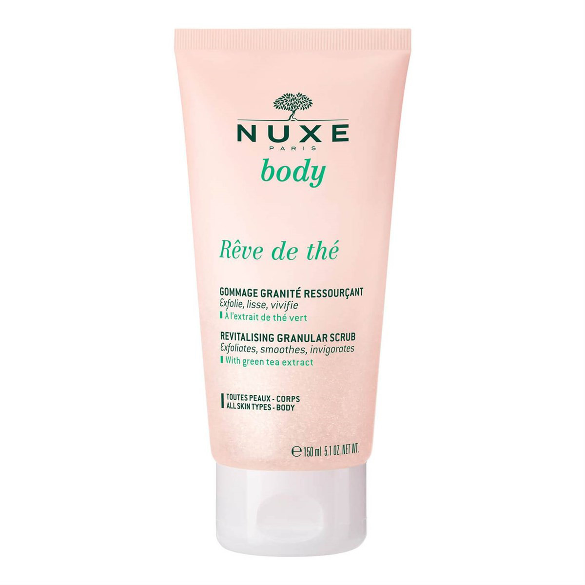 NUXE BODY REVE DE THE, Granulinis kūno šveitiklis, 150ml