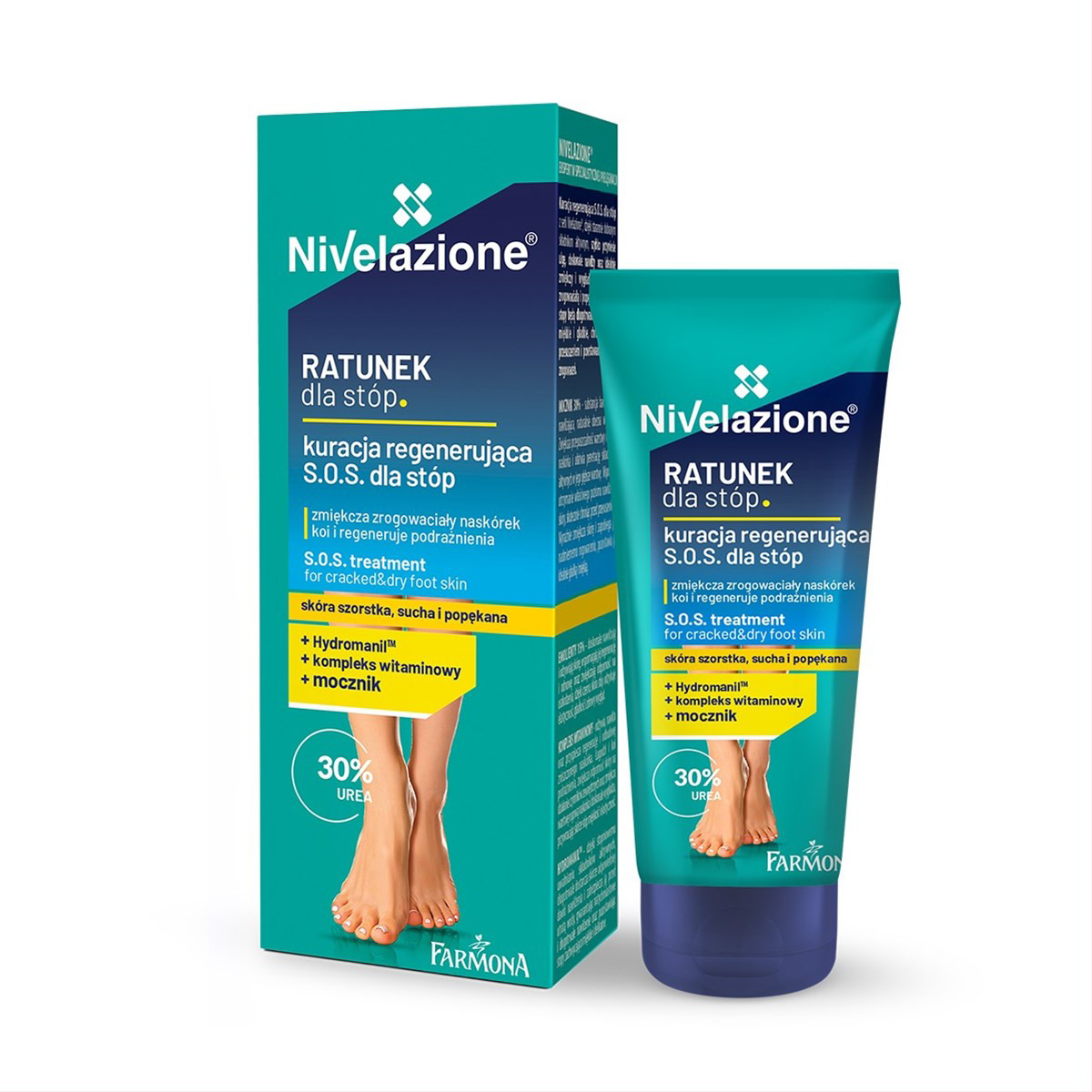 NIVELAZIONE S.O.S., suskeldusiai ir sausai pėdų odai, 50 ml