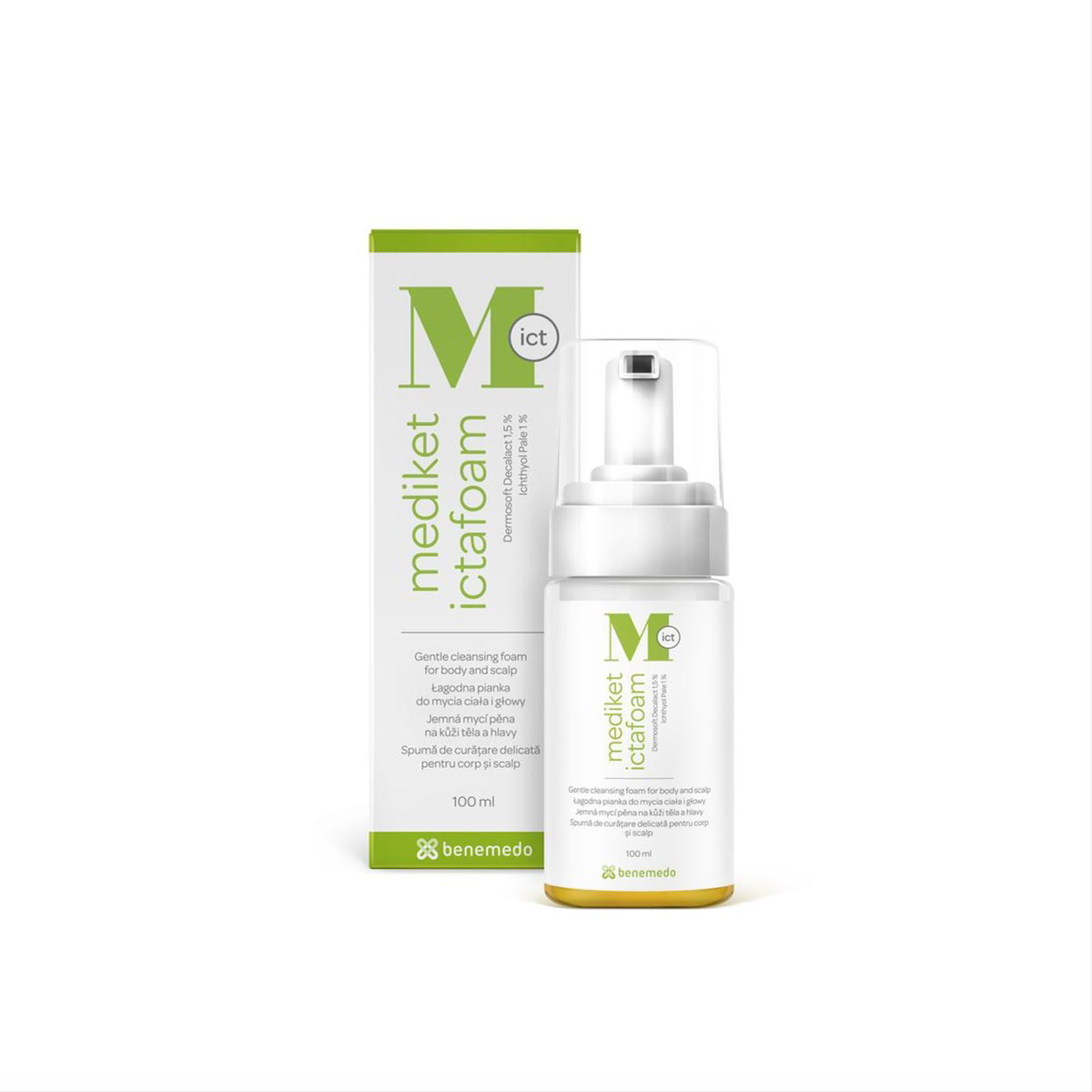 MEDIKET ICTAFOAM, prausimosi putos, 100 ml