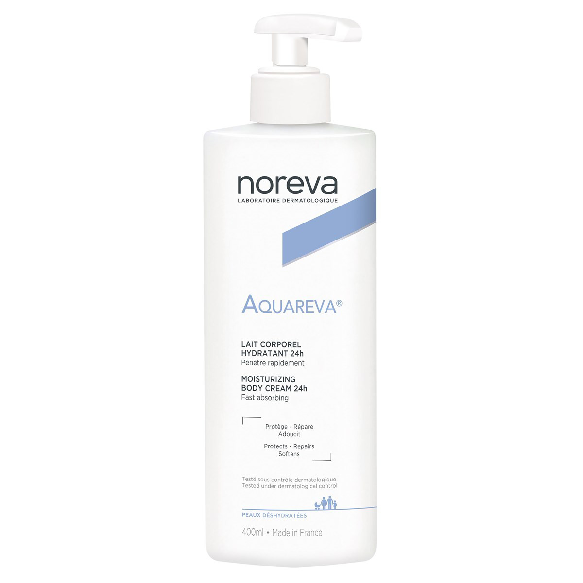 NOREVA AQUAREVA, drėkinamasis kūno kremas, 400 ml