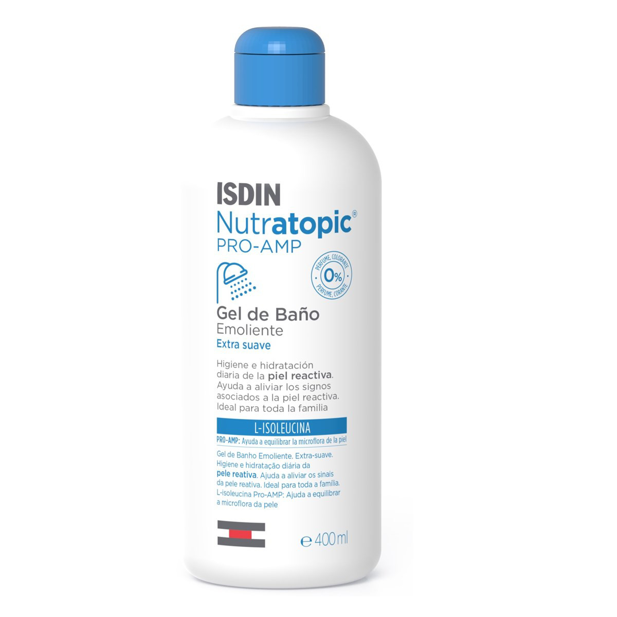 ISDIN NUTRATOPIC PRO-AMP, kūno prausiklis, 400 ml