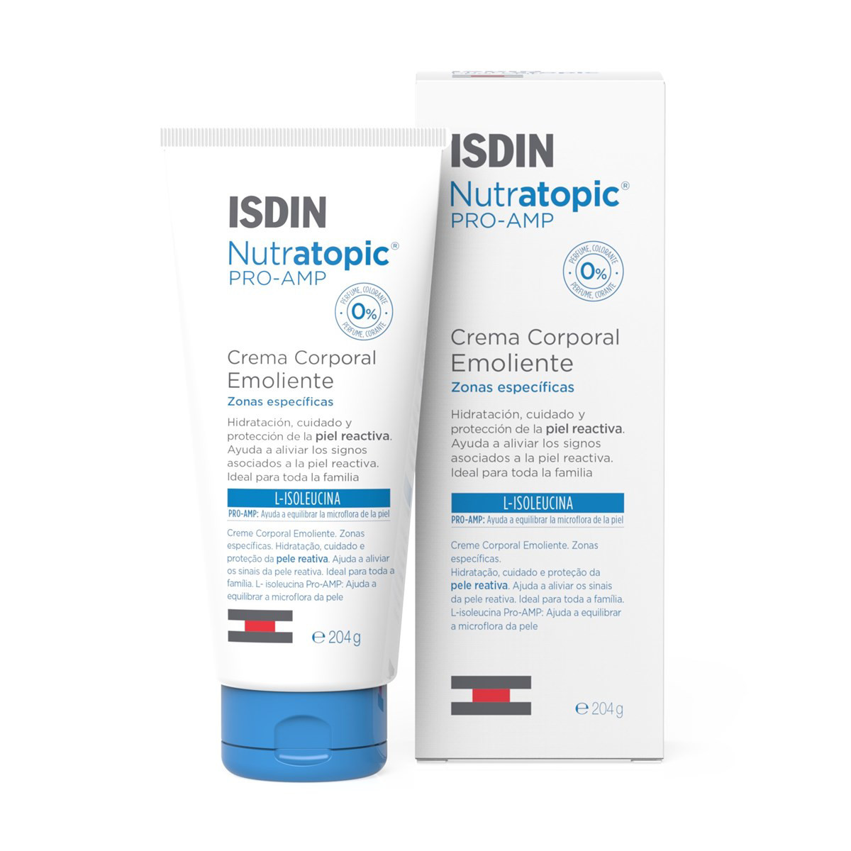 ISDIN NUTRATOPIC PRO-AMP, kūno kremas emolientas, 200 ml