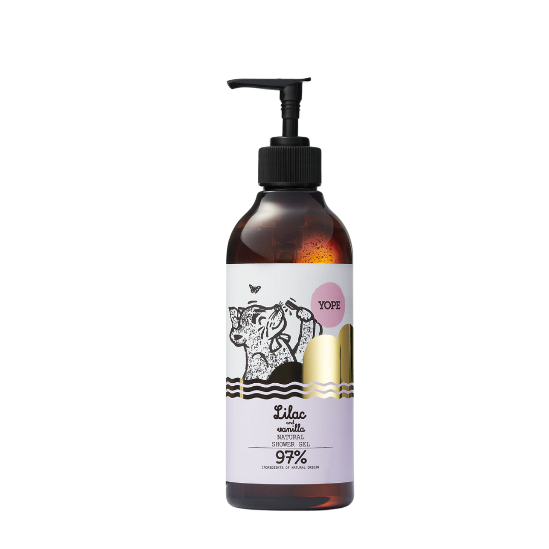 YOPE Natūrali dušo želė “Alyvos ir vanilė”, 400 ml.