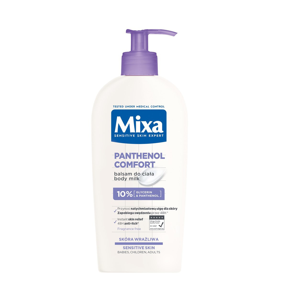 MIXA PANTHENOL COMFORT, raminamasis kūno losjonas, 400 ml